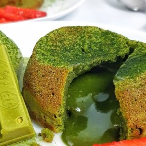 Matcha Melt Cake - most loved dessert of Lumina Coffee
