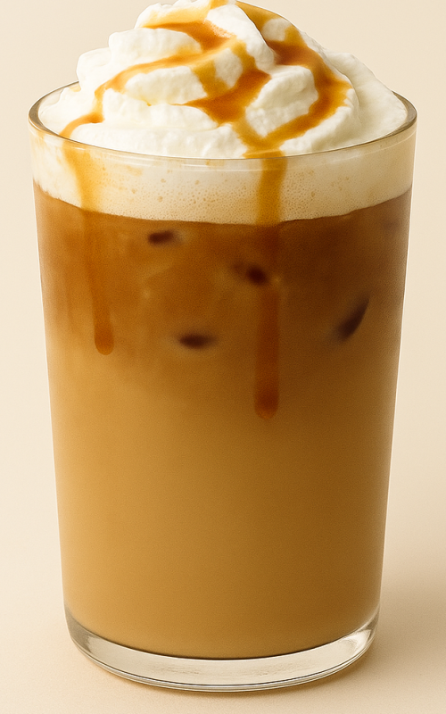 Caramel creamy latte