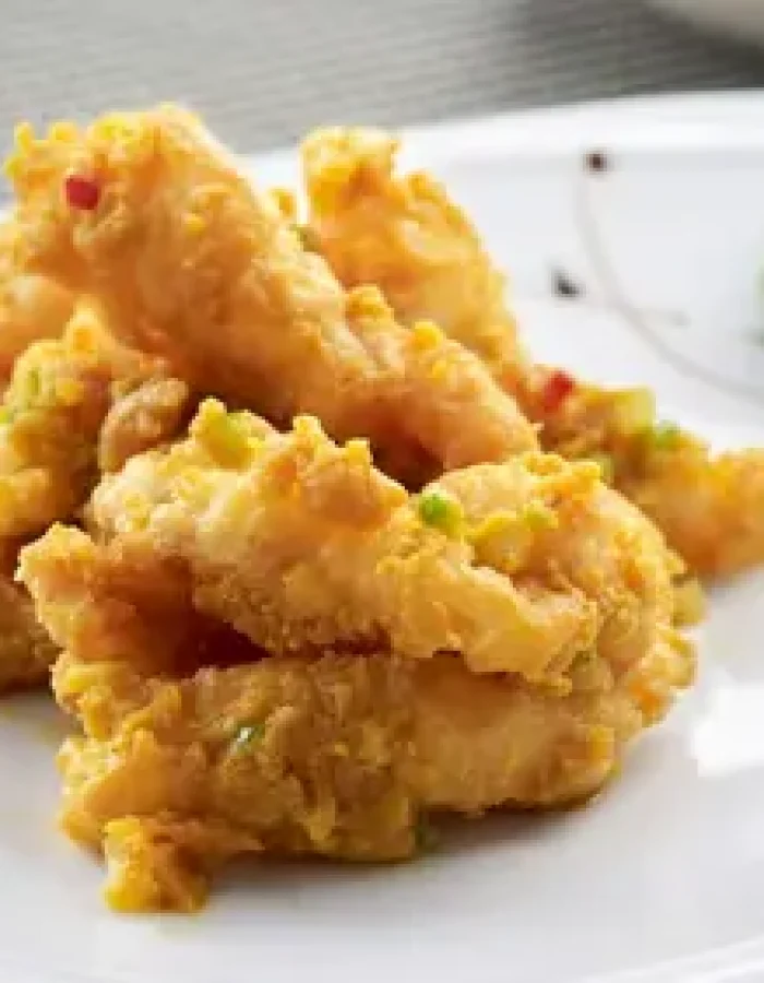 Crispy Salted Egg Chicken - Mosy loved main course of Lumina Coffee