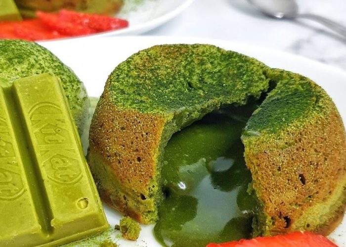 Matcha Melt Cake - most loved dessert of Lumina Coffee